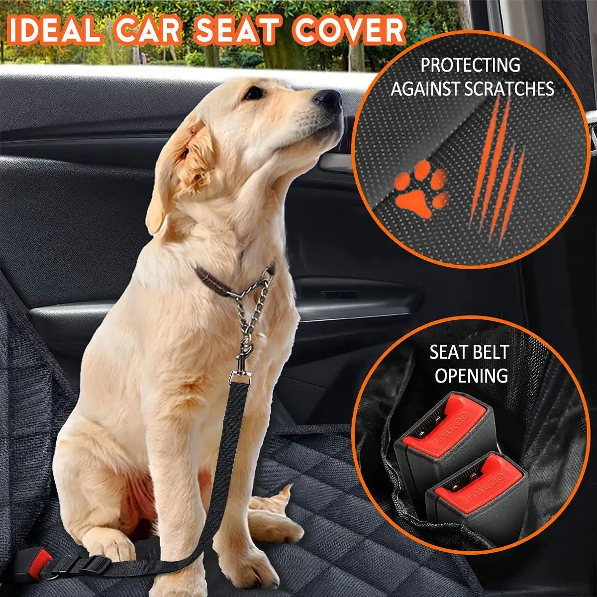 Whiskerscove™  Pet Car Seat Cover